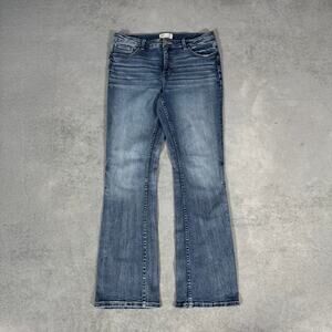 BKE Payton Low Rise Bootcut Jeans Medium Wash Stretch Denim - Size: 34x34